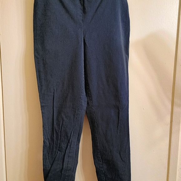Maurices Pants - Maurices Dark Blue Striped Trousers